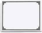 PaperDirect Black on White Classic Specialty Certificates, 8½ x11, Foil Accents by PaperDirect
