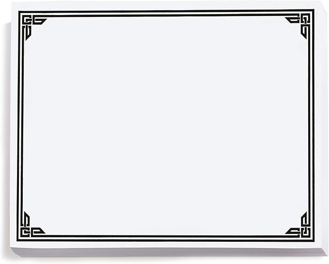 PaperDirect Black on White Classic Specialty Certificates, 8½ x11, Foil Accents by PaperDirect
