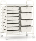 LDAILY 12 Drawer Rolling Storage Cart, Rolling Cart by LDAILY