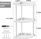 Sezanrpt 3 Tier Countertop Corner Organizer Shelf 7x7x15.7 Inch, Vanity Storage - Image 3