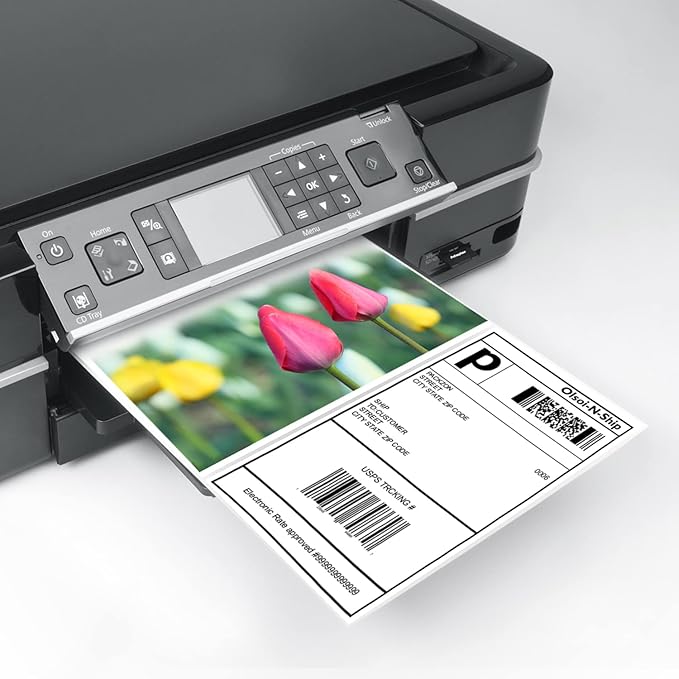 8-1/2"×5-1/2" Shipping Labels 60 Labels Sticker Paper - Image 3