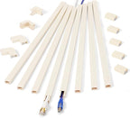 Cord Hider Wall for One Cord, 136in Wire Covers Wall, Easy Install Cable Cover by ZhiYo