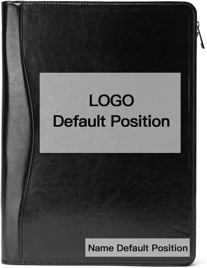 Geslun Personalized Vegan Leather Portfolio, Legal Size 8.5 x 14 Pad Holder by Geslun