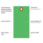 SmartSign 4.75 x 2.375 inch “Green” Blank Tyvek Shipping Tags - Image 4