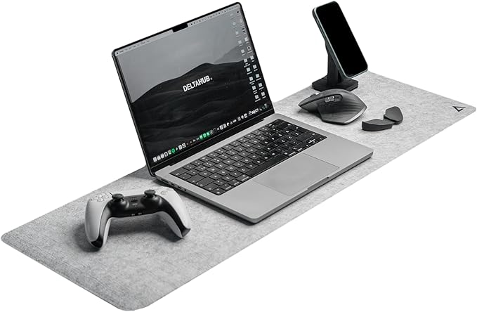 DELTAHUB - Minimalistic Felt Desk Protective Pad, Easy Glide, Long Lasting by DELTAHUB