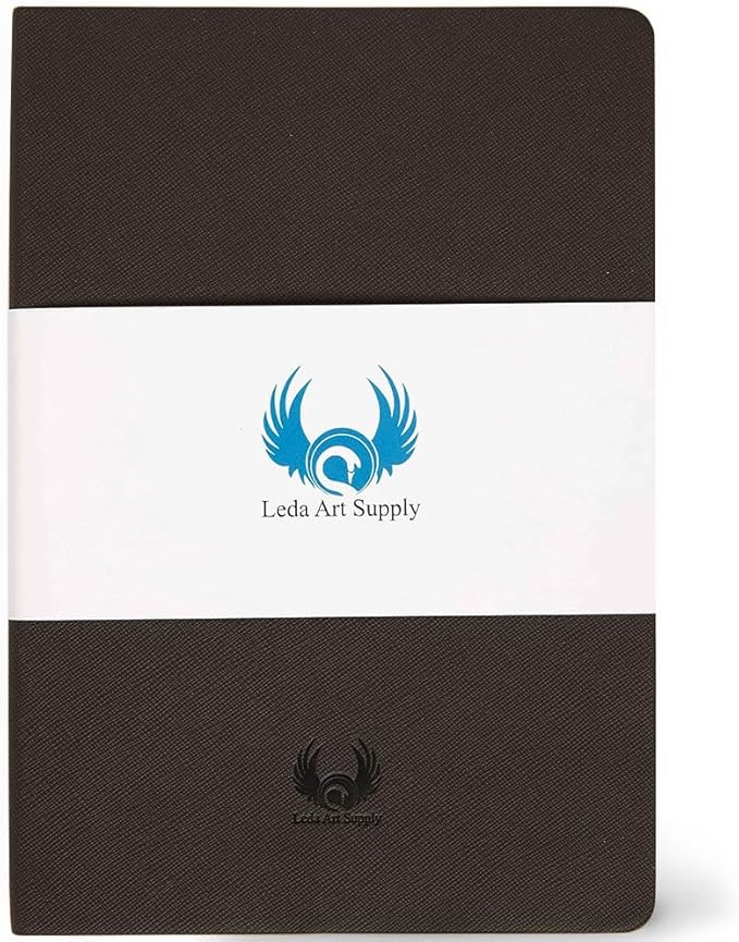 A5 Sketchbook, Lay Flat Softcover Sketch Book by LedaArtSupply