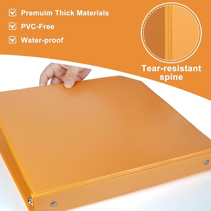 CIXILDTS 6-Pack 1-Inch Binder, Standard 3 Ring Binder Fit Letter Size Paper - Image 3