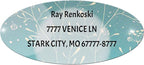 Made in USA Custom Return Address Stickers Labels Customized Mailing Label by HOOKAH+SUN