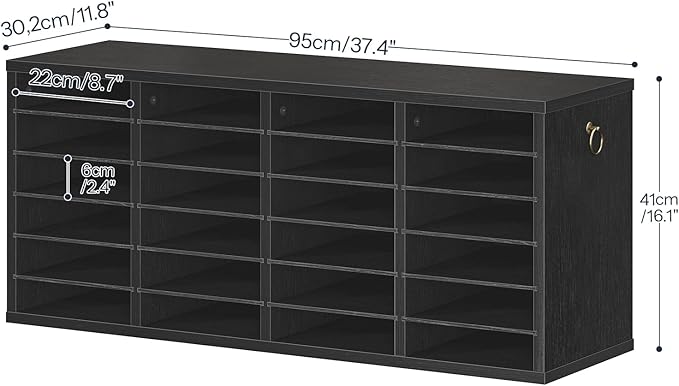 HOOBRO Literature Organizers, 24 Compartments Office Mailbox - Image 3