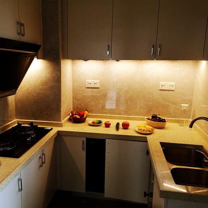 Litever Under Cabinet LED Lighting Kit, Super Bright, 31W 2000 Lumen, Plug or - Image 9
