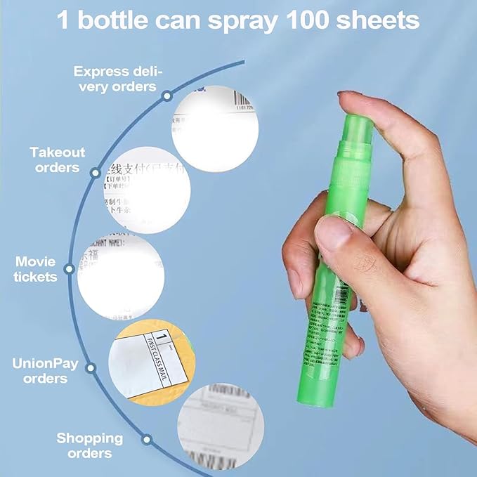 Privacy Cover Spray Pen for Documents and Labels, 10ml White-Out Correction - Image 3