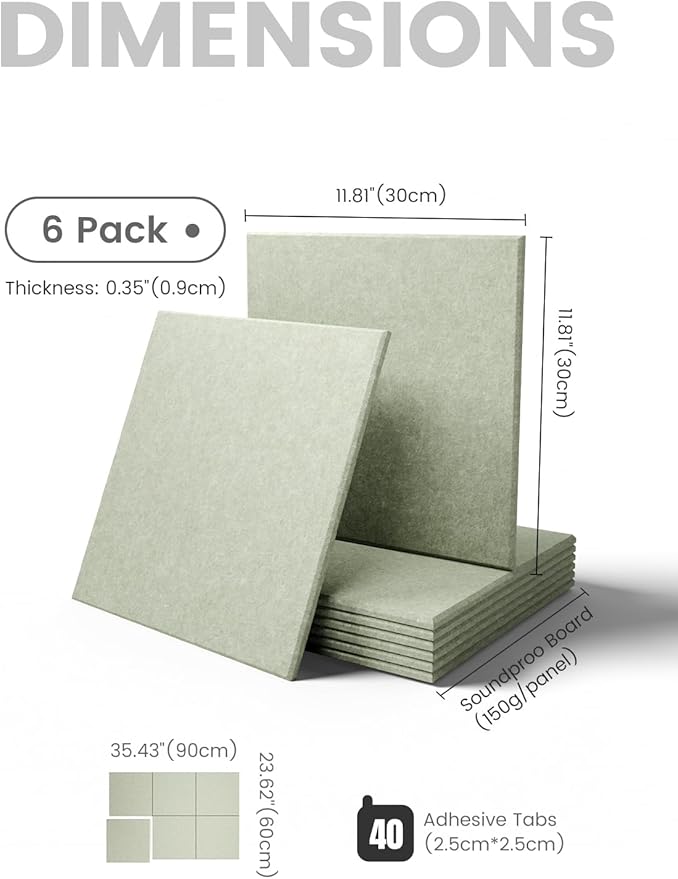 Fluxynara Large Felt Bulletin Board 36" x 24" Cork Board Alternative-6 Pack - Image 2