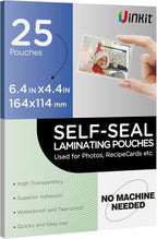 Uinkit 25Pack 4"x6" Self Seal Laminating Pouches, 10Mil Double-Sided by UinkitHandicraftsandConservationSpecialist