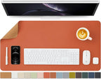 Cork Desk Mat - Dual-Sided Desk Pad by HOMIEAZICOZI