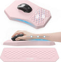 Ergonomic Mouse Pad and Keyboard Wrist Rest Support Set, Massage Design Mousepad by abcmat