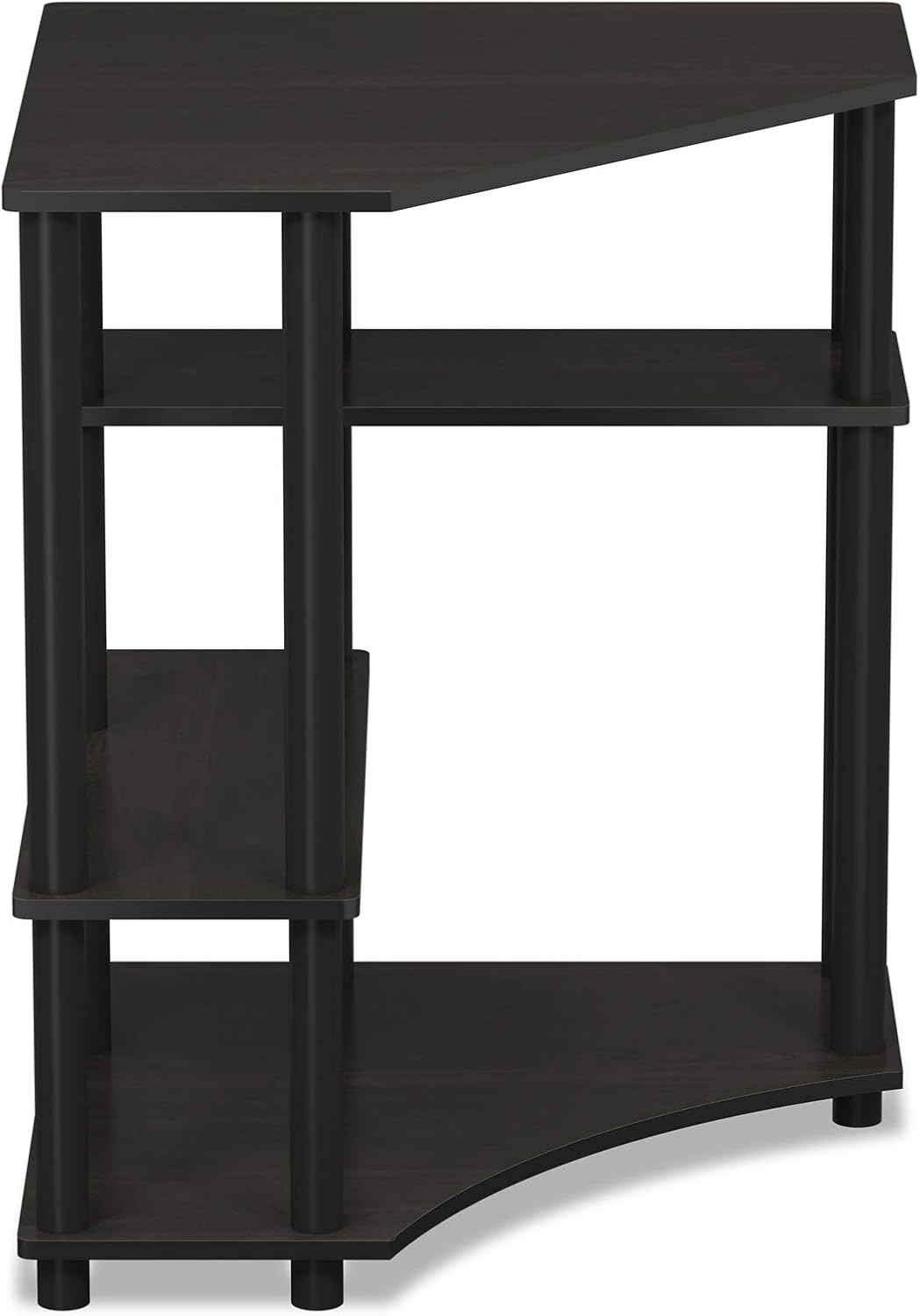Furinno Turn-N-Tube Toolless Corner Baker Racks, Gaming Desk, Espresso