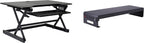 Rocelco 40" Large Height Adjustable Standing Desk Converter