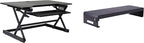 Rocelco 40" Large Height Adjustable Standing Desk Converter by Rocelco