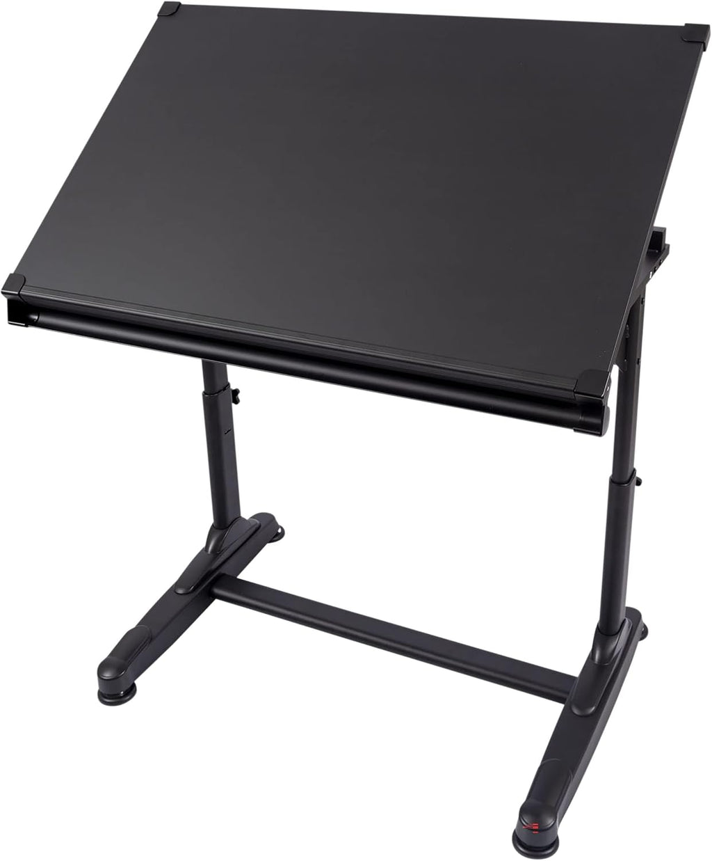 Stand Up Desk Store Adjustable Height and Angle Drafting Table Drawing Desk with Large Surface (Black Frame/Black Top, 40" W X 26" D)
