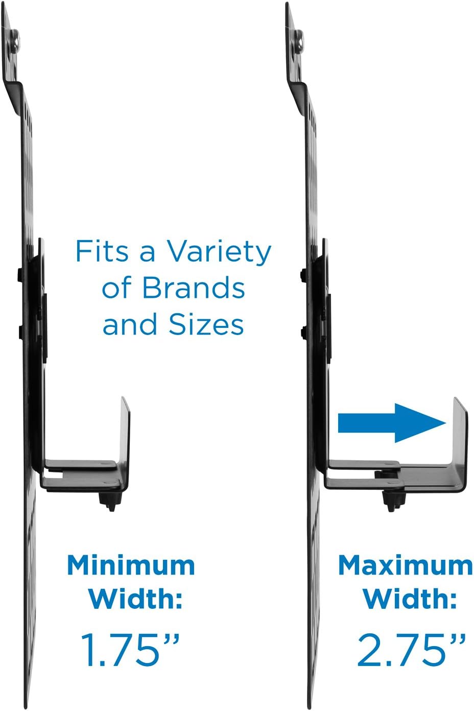 Mount-It! Cable Box Mount Behind TV, Universal, Steel