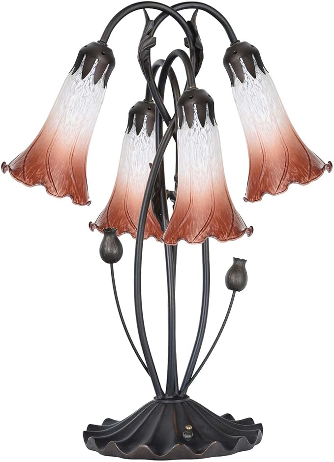 Bieye LS09 Lily Flower Blown Glass Lampshade - Image 6