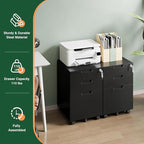 Letaya 3 Drawer Mobile File Cabinet - Image 5