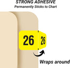2026 Year Labels, Doctor Stuff 2026 Chart Stickers, Fluorescent Yellow Color - Image 2