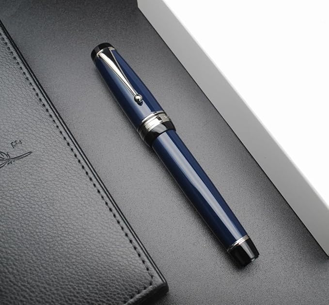 xixixiaozhu Metal Big Fountain Pen Set Medium Nib 0.7mm, Includes Ink Refill - Image 8