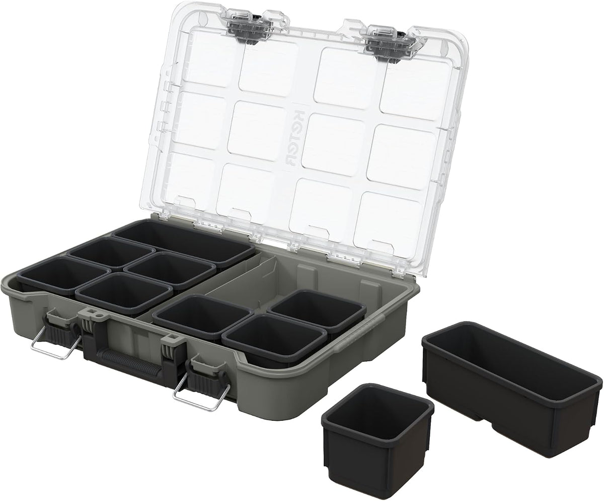 Keter Stack N' Roll Camping Gear Organizer, Portable Storage Organizer