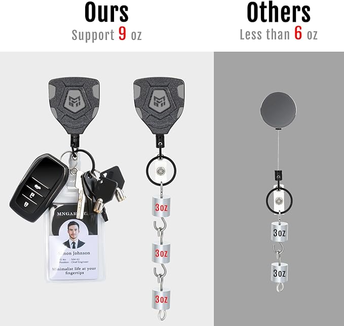 MNGARISTA Heavy Duty Retractable Keychain - Image 3