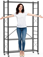 ALANNG 40" W Foldable 5-Tier Storage Shelves - Image 6