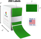 ChromaLabel 2 x 3 inch Permanent Color Code Rectangle Labels, 250 Labels per - Image 2