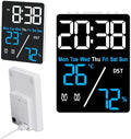 Kytree Digital Room Thermometer Hygrometer Alarm Clock, 5.9 inch Desktop by Kytree