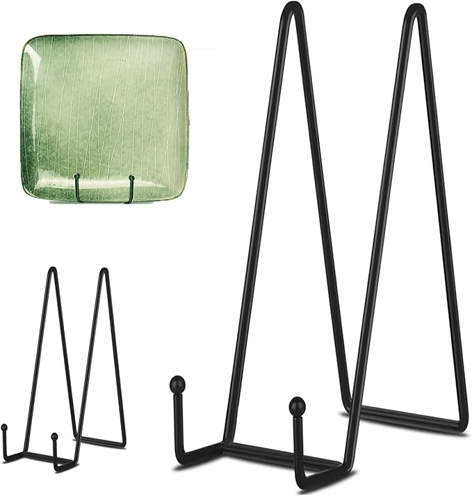 Decolore 3 Pack 14 Inch Black Plate Stand by Decolore