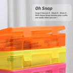 novelinks Stackable Plastic Clear Storage Box Containers - Image 3