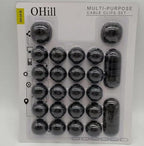 OHill Desk Cable Management Cord Organizer, 24 Pack Black Self Adhesive Cord - Image 7