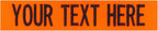 Custom Uniform Name Tapes Solid Colors. Neon Orange Fabric, 4 Inch Hook Fastener by NORTHERNSAFARI