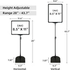 ONCEMORE Sign Holder, 8.5 x 11 Inch Sign Stand - Image 4