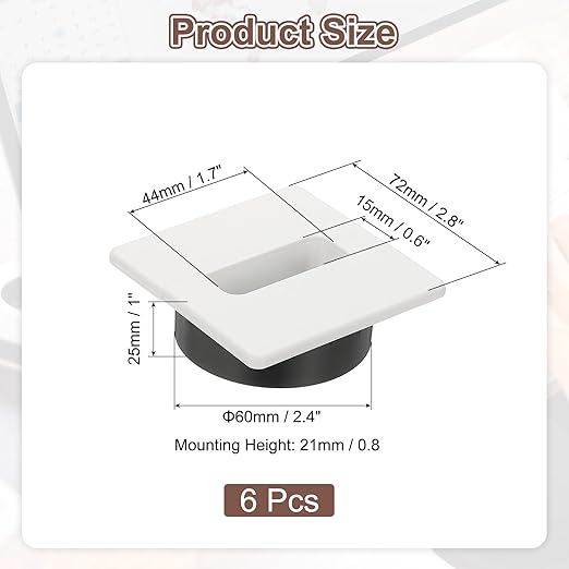 PATIKIL 2.8inch Desk Grommet - Image 2