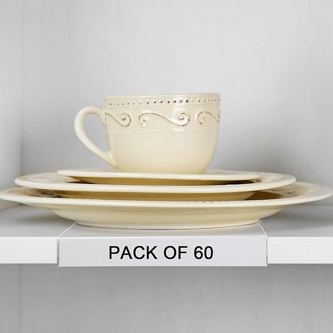 Containlol 60 Sets Moveable Shelf Label Display Holders - Image 6
