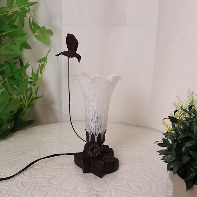 Bieye LS10 Lily Flower Blown Glass Lampshade - Image 5