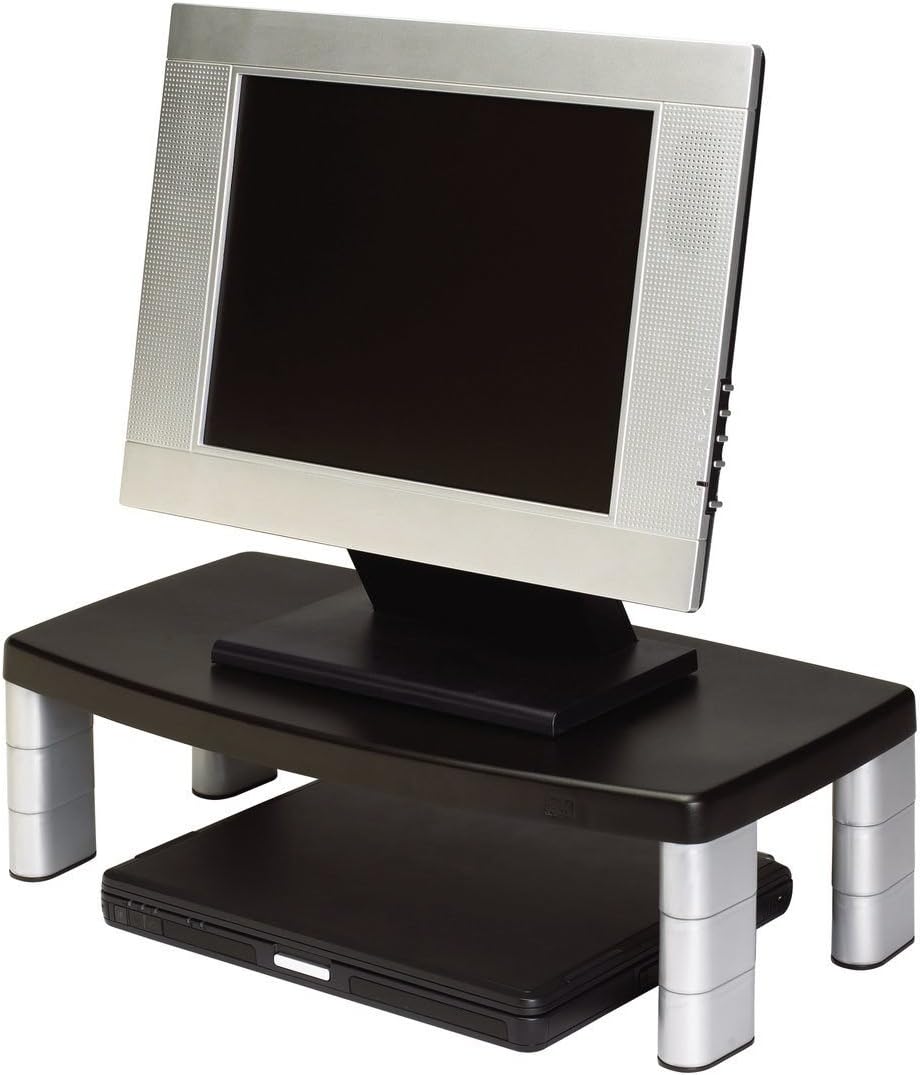 3M Extra Wide Adjustable Computer Monitor Stand, 20 in x 12 in