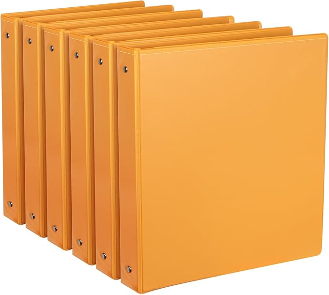 CIXILDTS 6-Pack 1-Inch Binder, Standard 3 Ring Binder Fit Letter Size Paper by CIXILDTSOffice