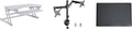 Rocelco 37.5" Height Adjustable Standing Desk Converter by Rocelco
