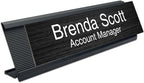 SINYUDUN 10 Pack 2" x 8" Aluminum Desk Name Plate Holder, Office Name Plate - Image 3