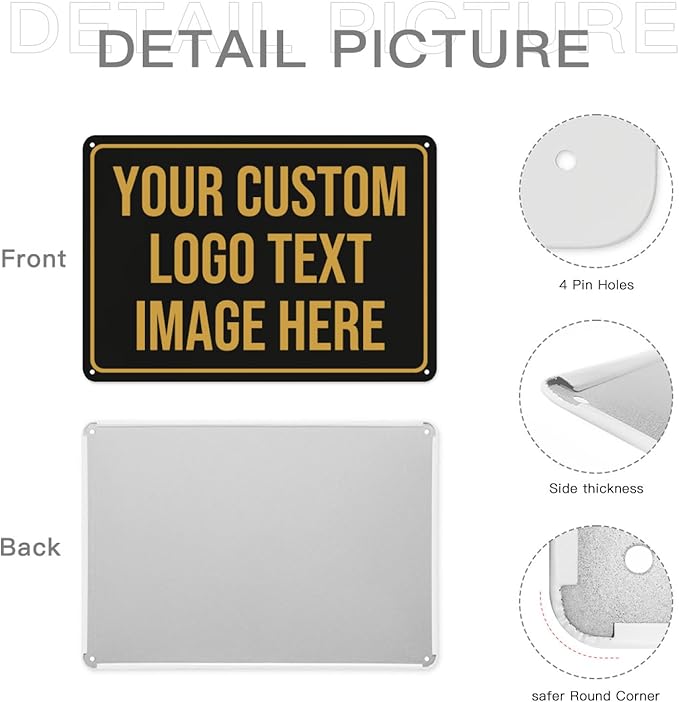Tmqytuox Custom Signs, Custom Sign Metal Signs Customized Signs - Image 7