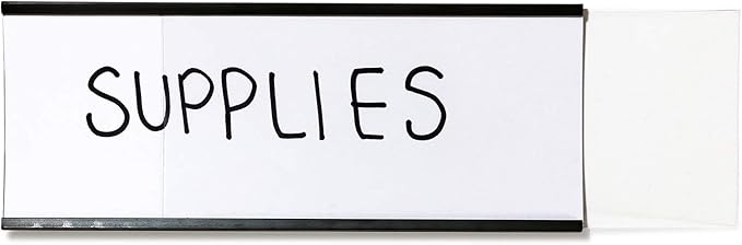 SmartSign Magnetic 'C' Channel Label Holders | 2.5" x 6" Pack of 10 - Image 4