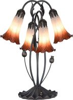 Bieye LS09 Lily Flower Blown Glass Lampshade - Image 7