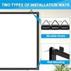 H-Qprobd 72"x48" White Board for Wall Large Magnetic Dry Erase Board - Image 3