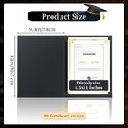 30 Packs Certificate Covers, Certificate Holders Gold Foil Border, - Image 2